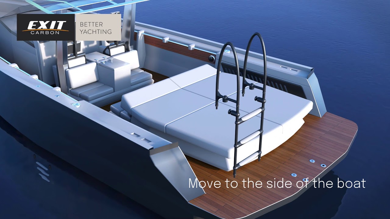 ExitCarbon Giotto: a carbon swim ladder with multiple functions
