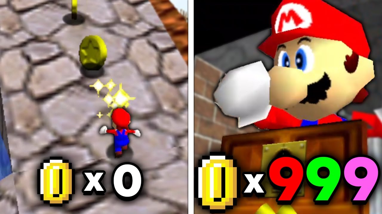 Super Mario 64, but every coin makes Mario bigger