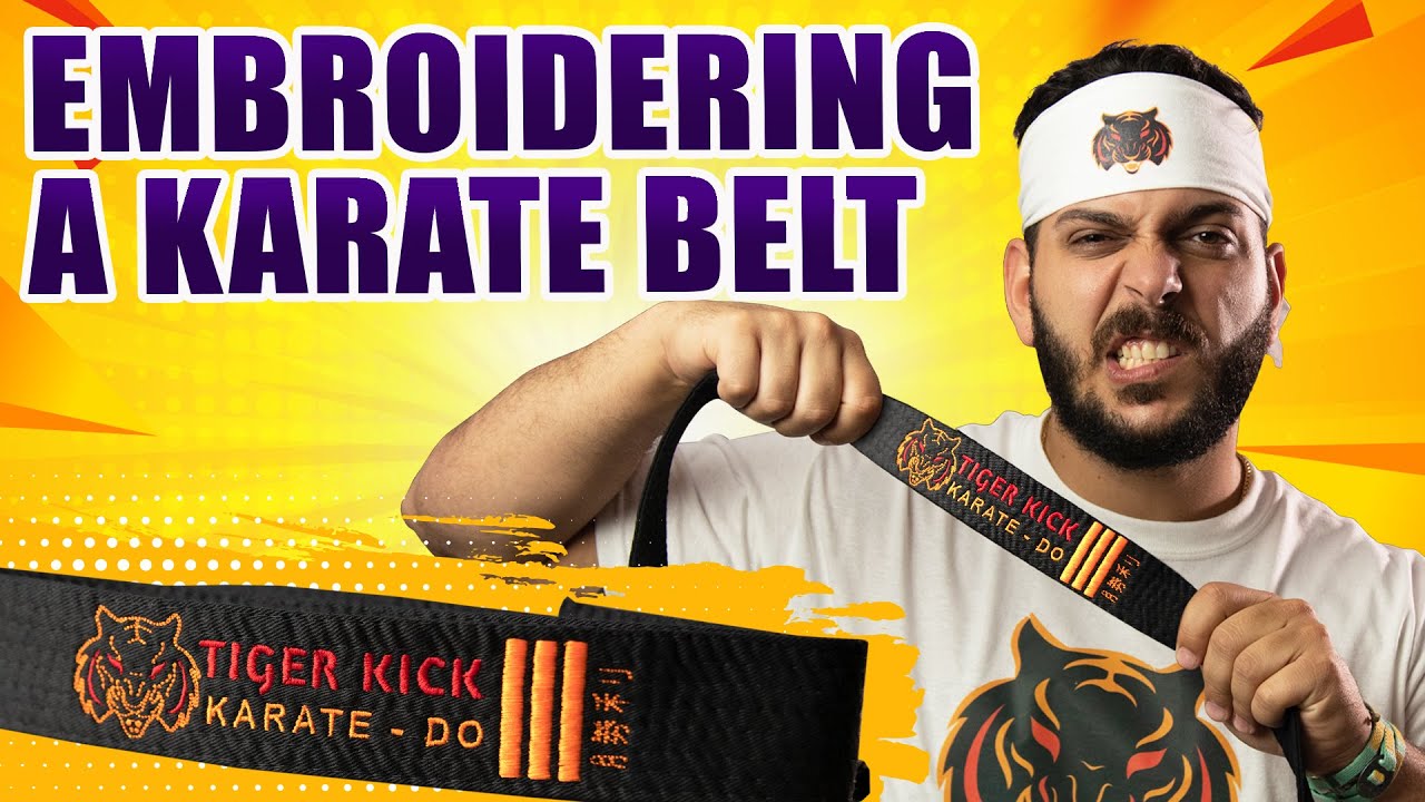 How To Embroider A Karate Belt | Belt Hoop Tutorial