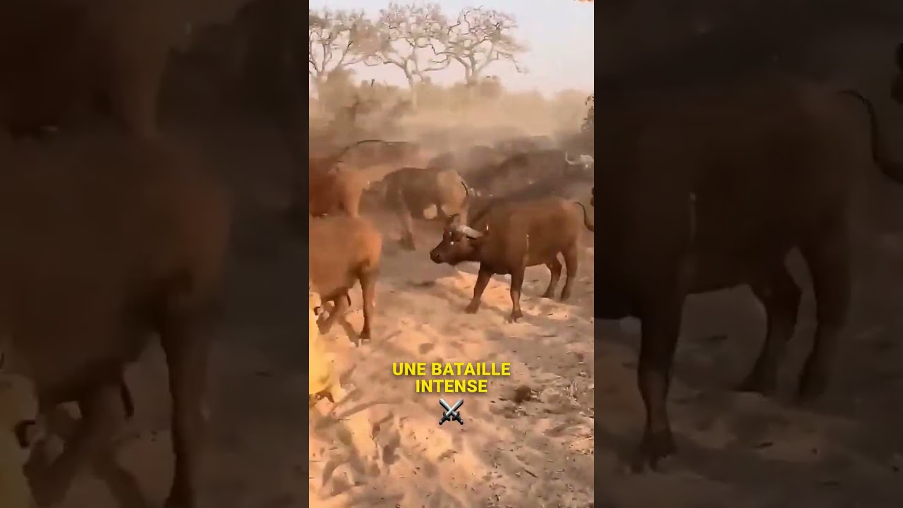 🔥 Combat sauvage : Lions vs Buffles ! 🦁🐃 Tension au max ! 💥 #Nature #Animaux #Savane #Lions #top10