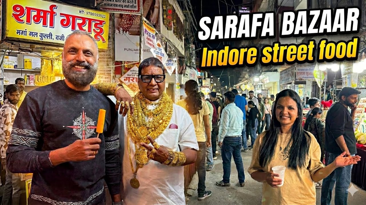 Sarafa Bazaar Indore Food Tour 🌙 | India&rsquo;s Most Famous Night Street Food Market?
