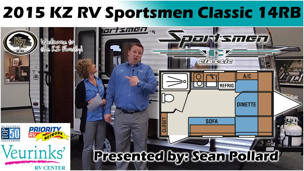 KZ RV Sportsmen Classic 14RB New Front Dinette Travel Trailer 2015 | Grand Rapids, MI
