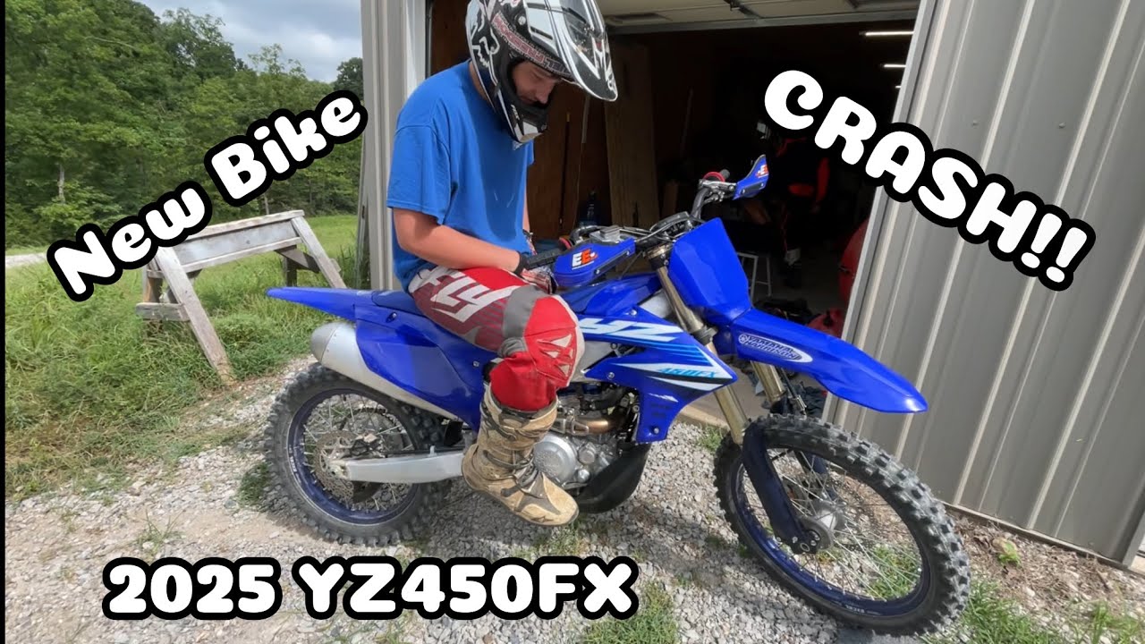 Brand New 2025 YZ450FX. Already Crashed!!