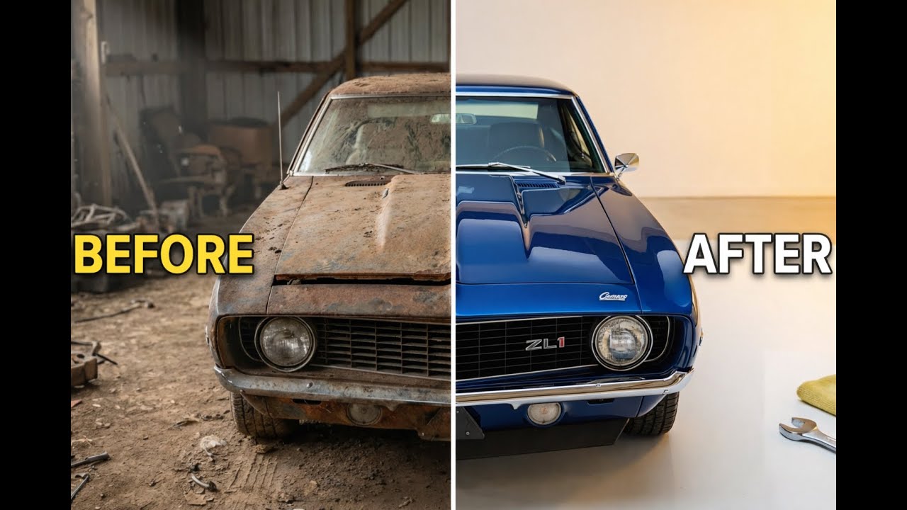I Restored a DEAD 1969 Chevrolet Camaro ZL1… This Before & After Will Blow Your Mind (ASMR)