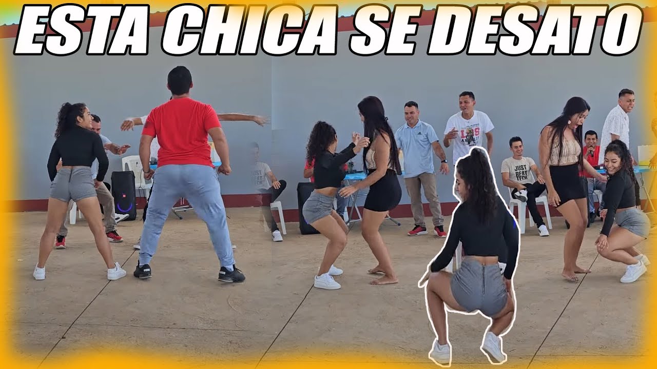 Esta chica dejo humillados a todos con sus movimiento con música reguetón.