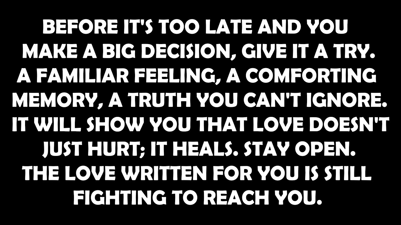 &laquo;Думаете отказаться от любви? Подождите. Сначала посмотрите это&raquo;.