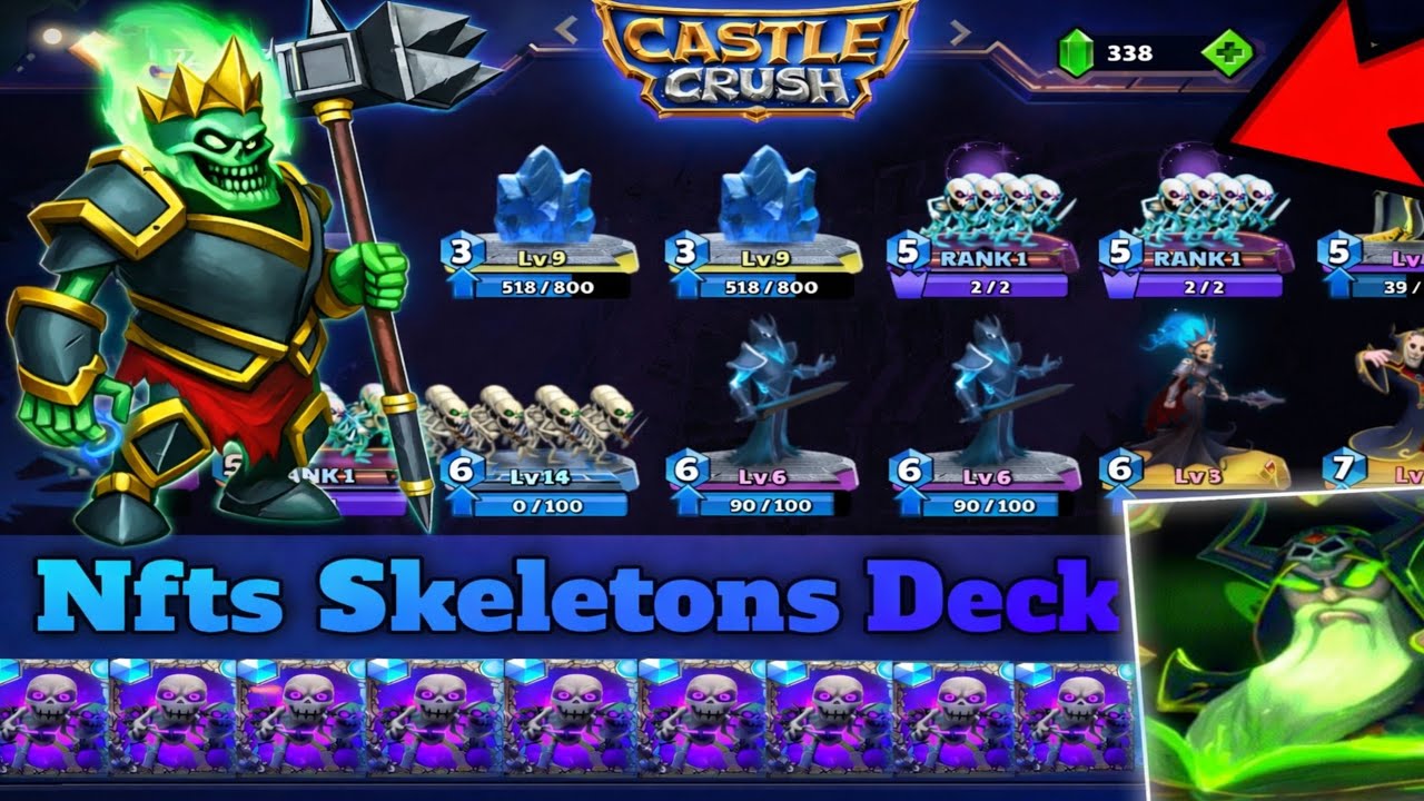 Grandmaster 3 with NFTs Skeletons Deck! | Castle Crush 