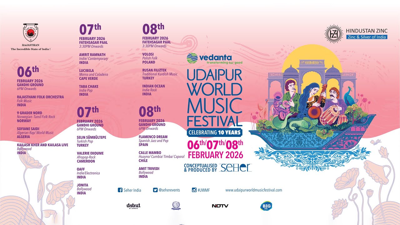 Vedanta Udaipur World Music festival 2026 - Day 2
