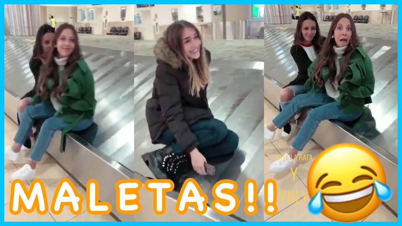 Olga Natalia & Juli se hacen pasar por maletas