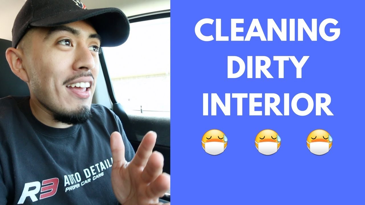 STEAM CLEAN AND SHAMPOO CAR UPHOLSTERY PROCESS