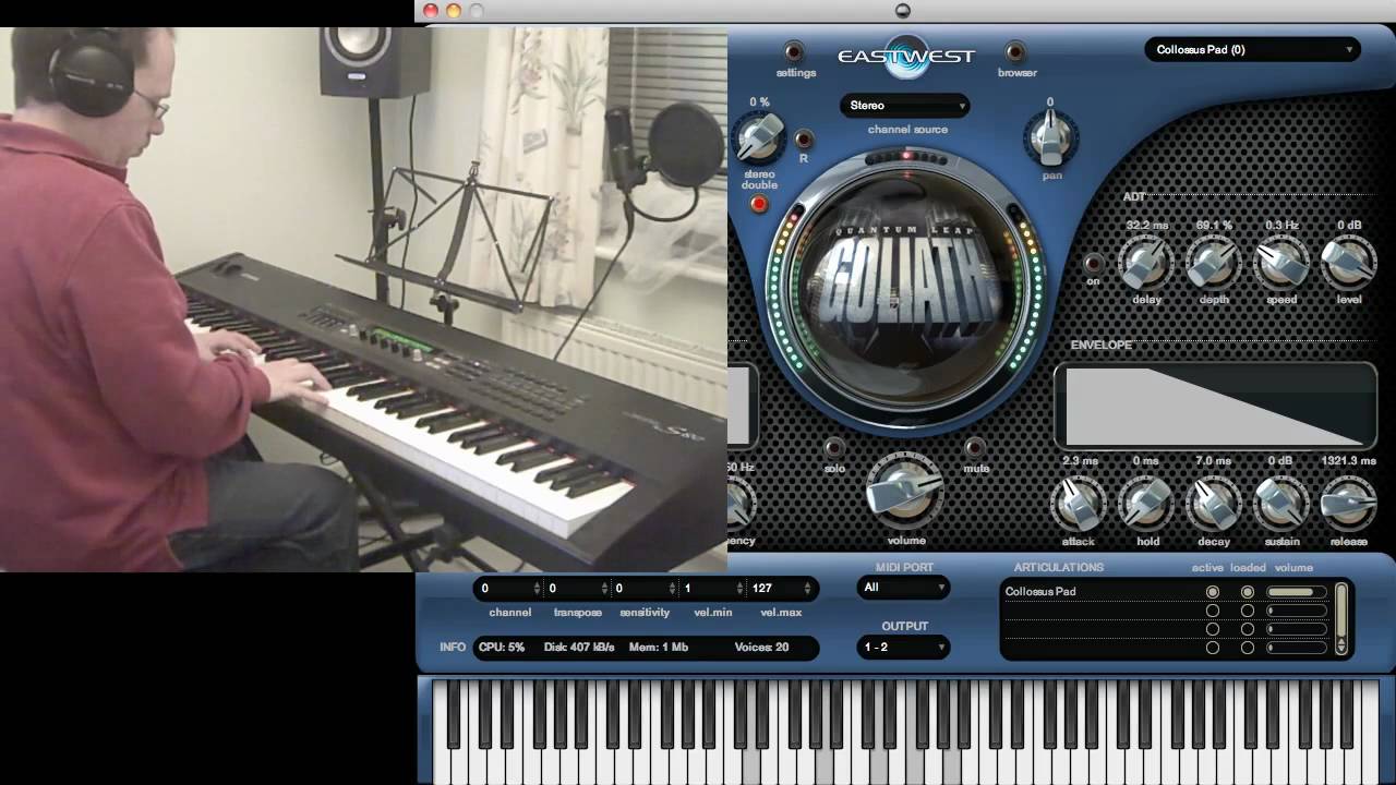 Synthesizer Dreams 1 - Collussus Pad on East West Goliath