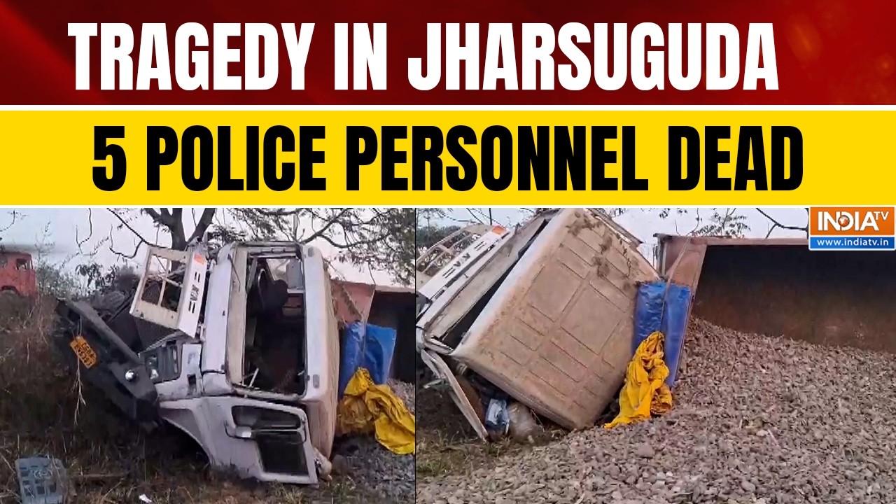Jharsuguda Accident: 5 Police Personnel Killed in Trailer-Police SUV Collision | India TV English