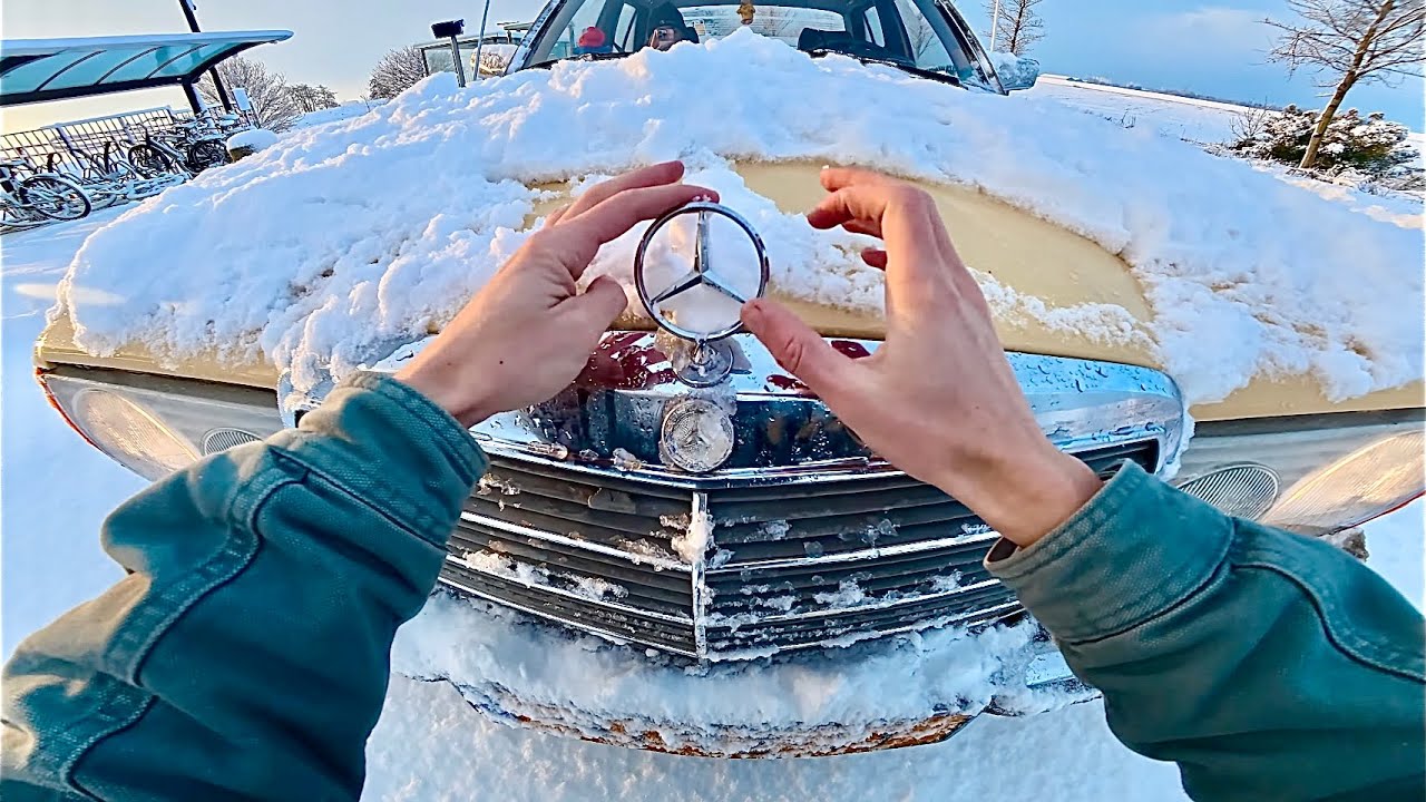1979 Mercedes-Benz W123 - SNOW DRIVING POV