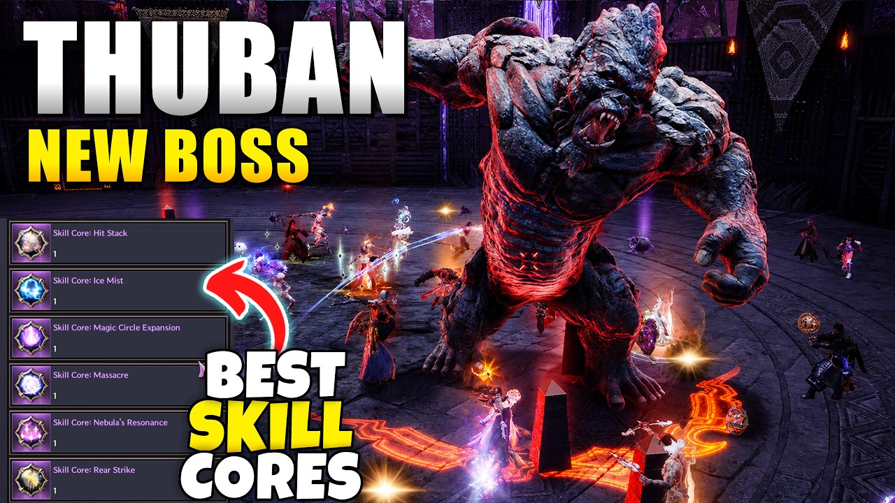 Throne and Liberty NIX New Field Boss THUBAN Location All Loot Table & How to Get BEST SKILL CORES