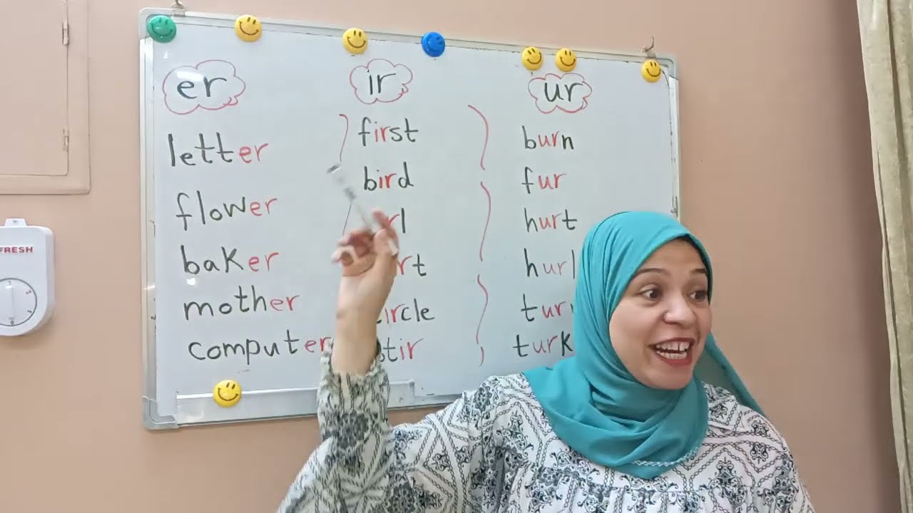 نطق er /ir/ur في اللغه الانجليزيه