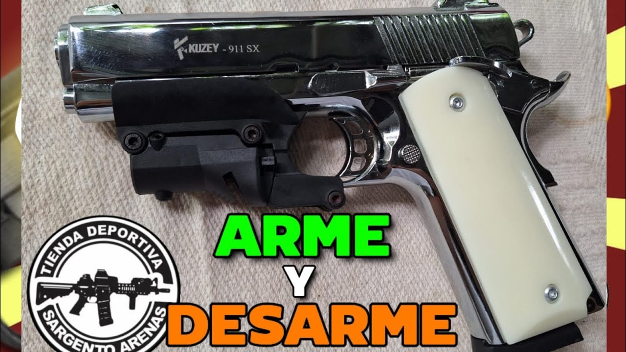 ARME Y DESARME PISTOLA TRAUMÁTICA KUZEY 911 SX