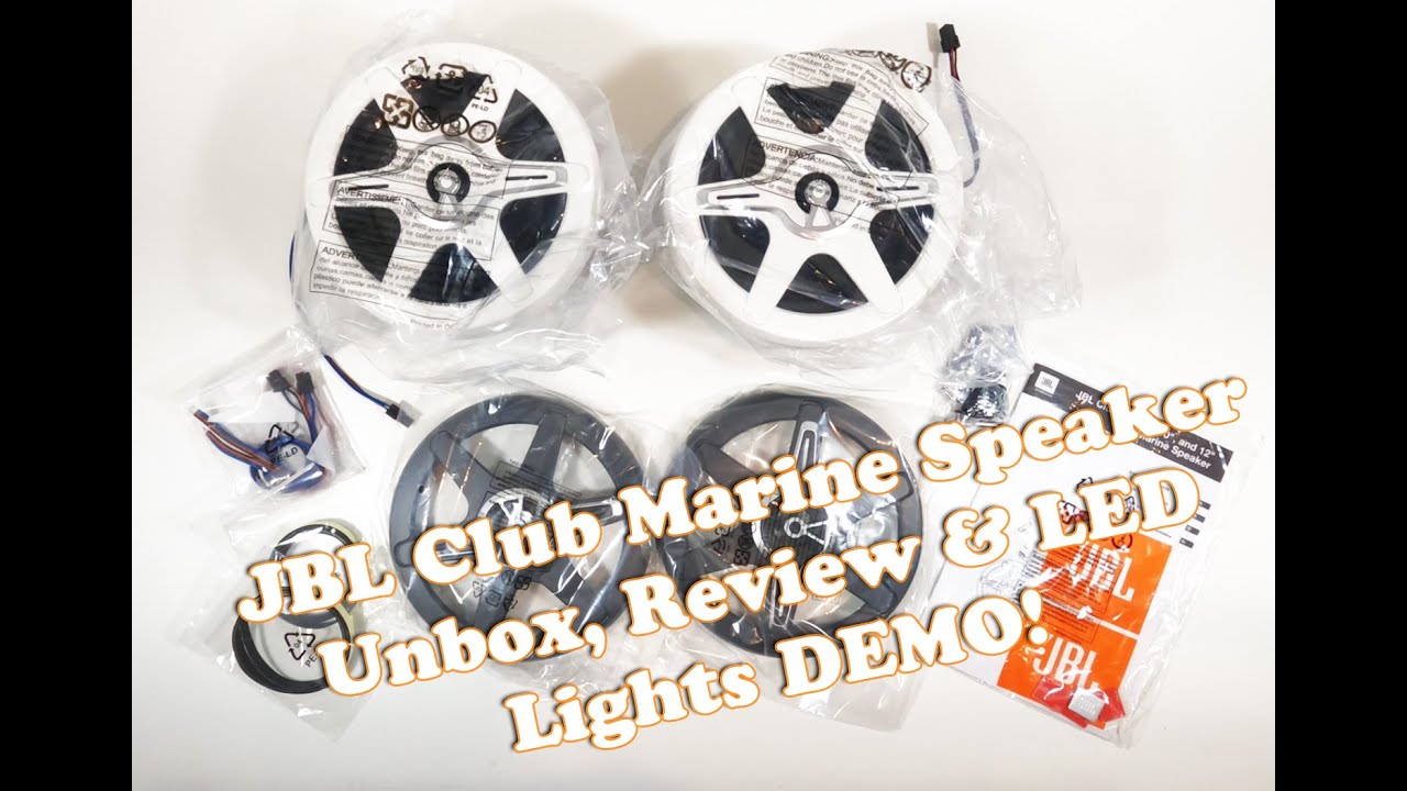 JBL Club Marine Speakers (2023) Unbox, Feature Review & LED Lights Demo