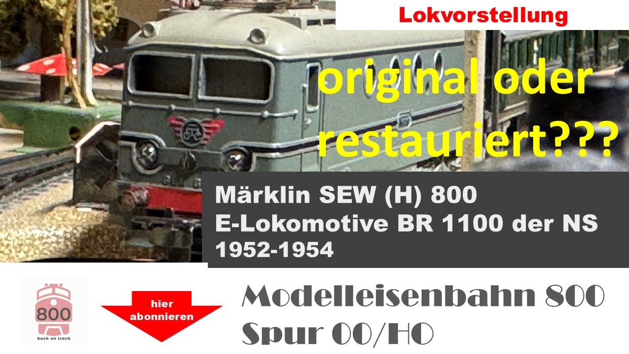 Unboxing Märklin SEW SEWH 800 BR 1100 der NS Niederländische Staatsbahn 