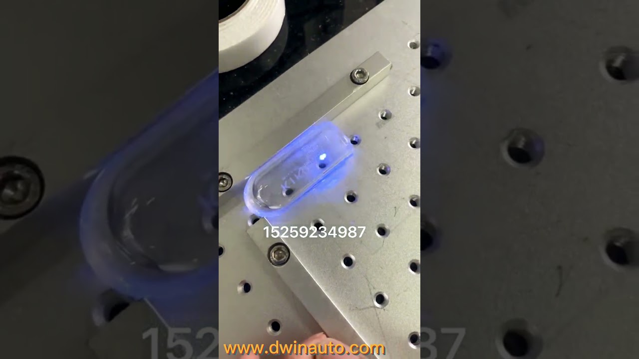 Laser Marking machine transparent glass fiber laser mark machine Co2 marking transparent glass tube