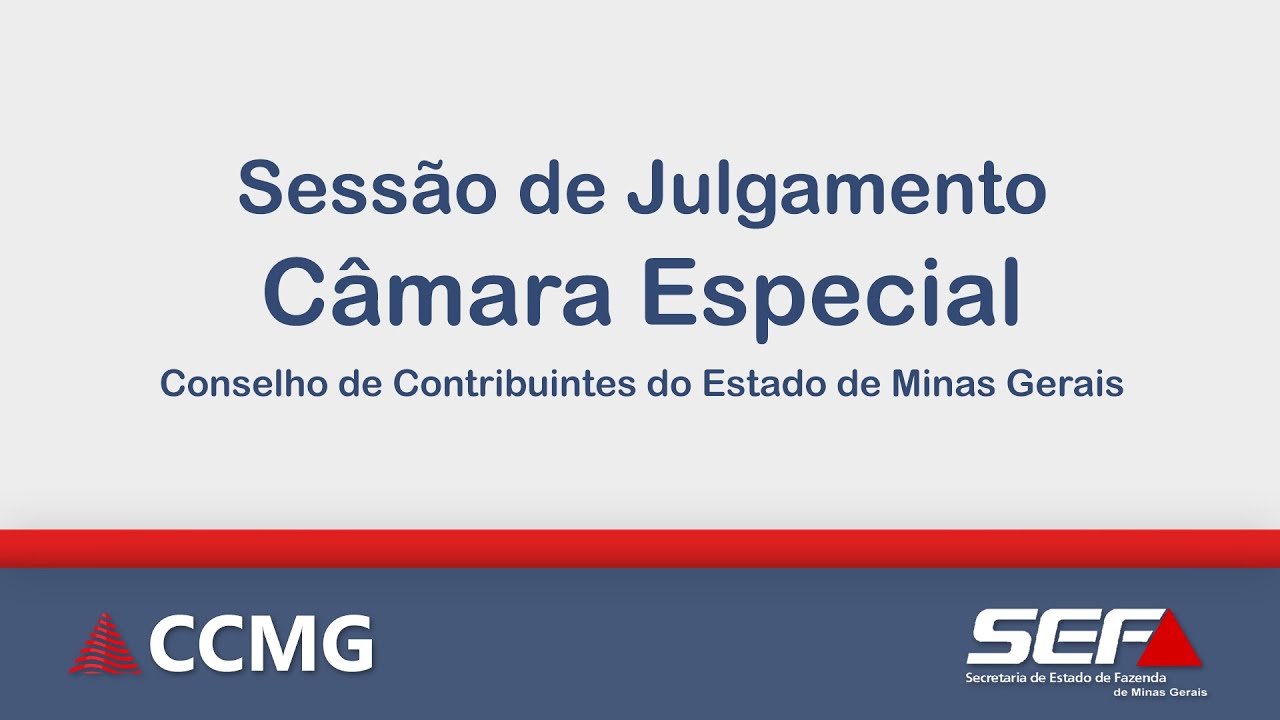CCMG - Câmara Especial -  13/03/2026 - Sessão Virtual