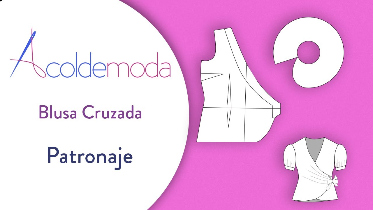 Clase 18: PATRÓN DE BLUSA CRUZADA - con Olánes, boleros, vuelos u ondulaciones -Paso a Paso- DIY