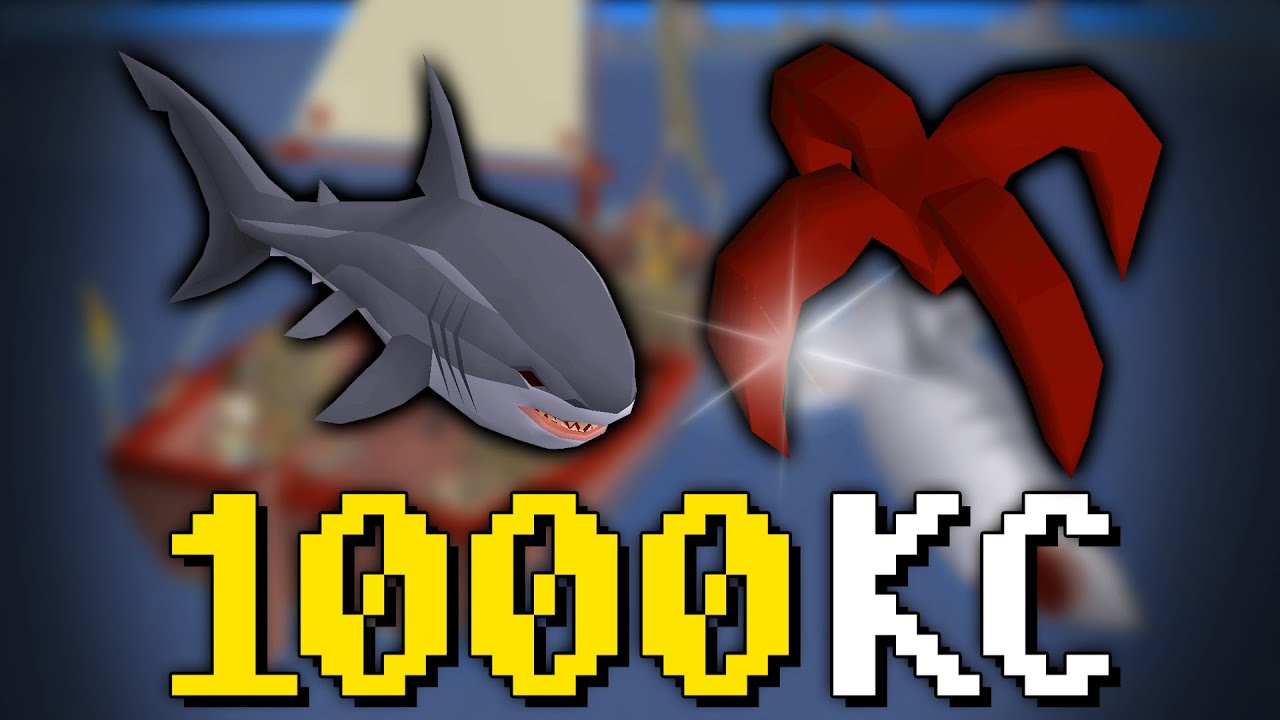 LOOT FROM 1000 GREAT WHITE SHARKS (OSRS)
