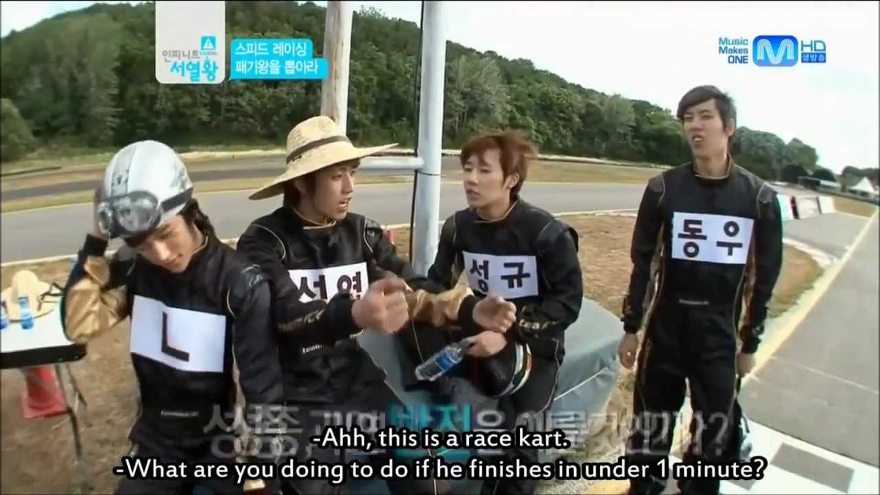 Infinite Ranking King - Ep9 - Driver Sungjong Tease by His Hyungs