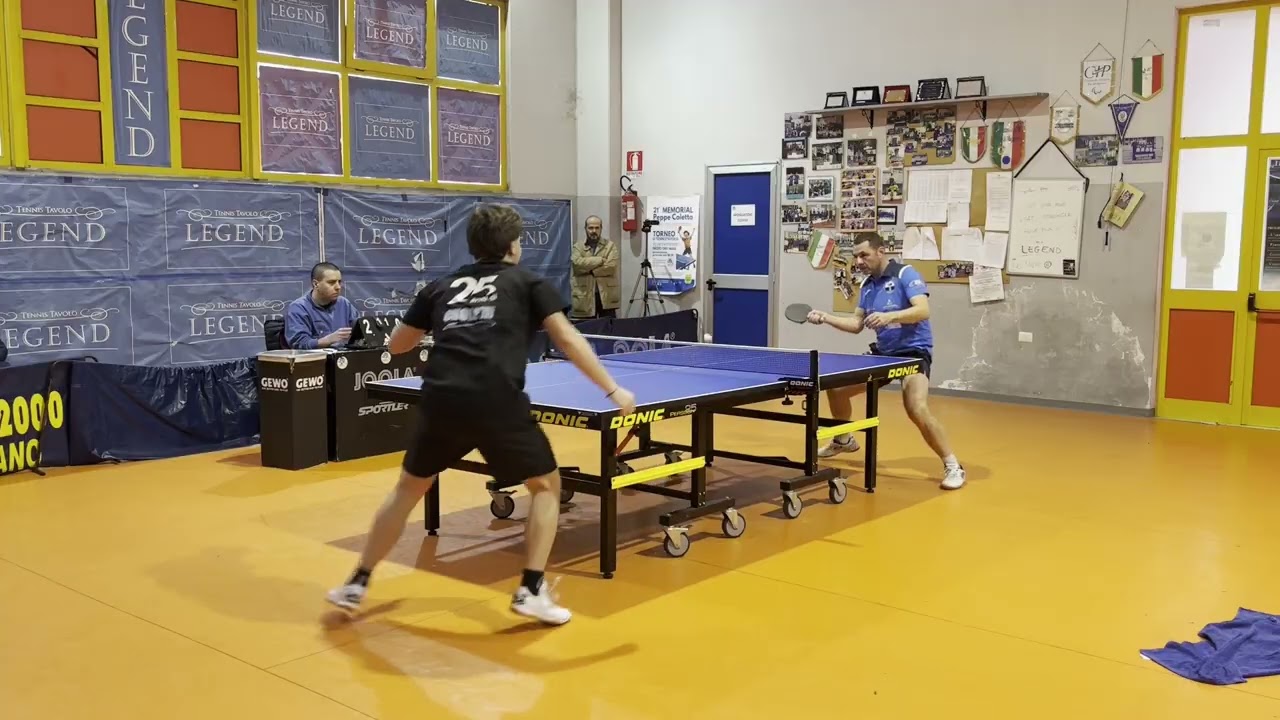 Giustiniani Gennaro - Pinna Tonino | Galleria Mugnano - Tennistavolo Sassari | Serie B2 Gir. H