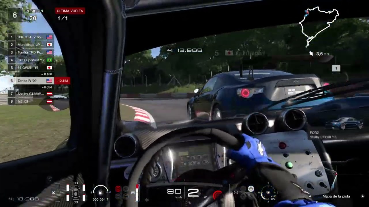 Race in gt7 with the pagani