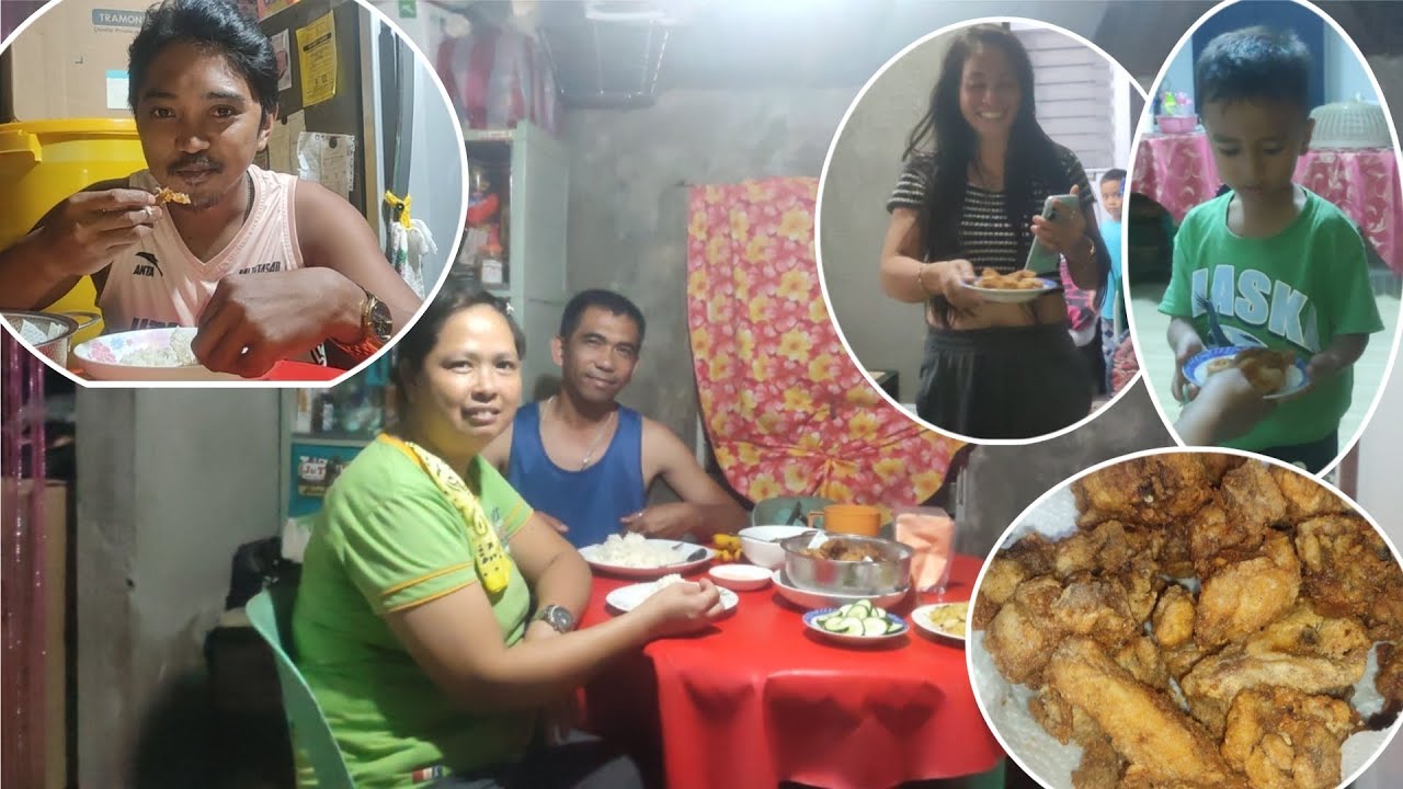 DUMATING SI PIPOY|NAG LUTO NG FRIED CHICKEN PARA SA HAPUNAN