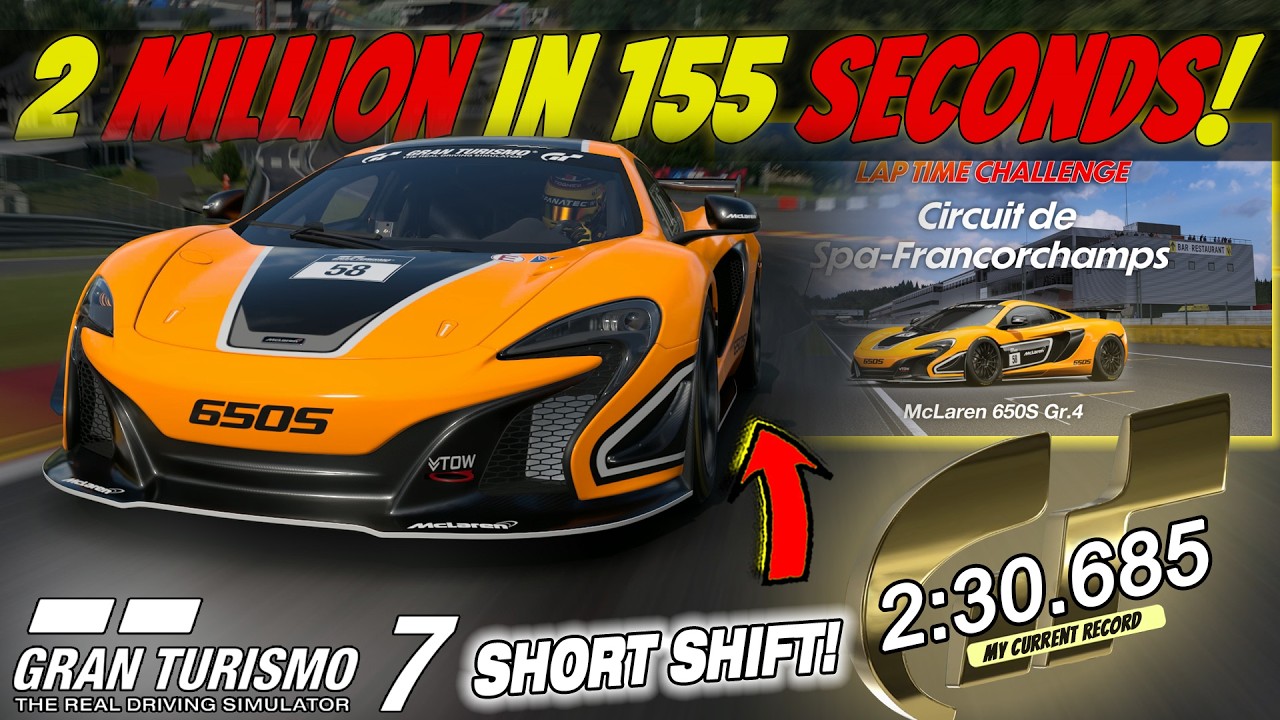 🤑 ЛЕГКИЙ способ получить 2 МИЛЛИОНА кредитов в Gran Turismo 7! || Гайд по гонке на время
