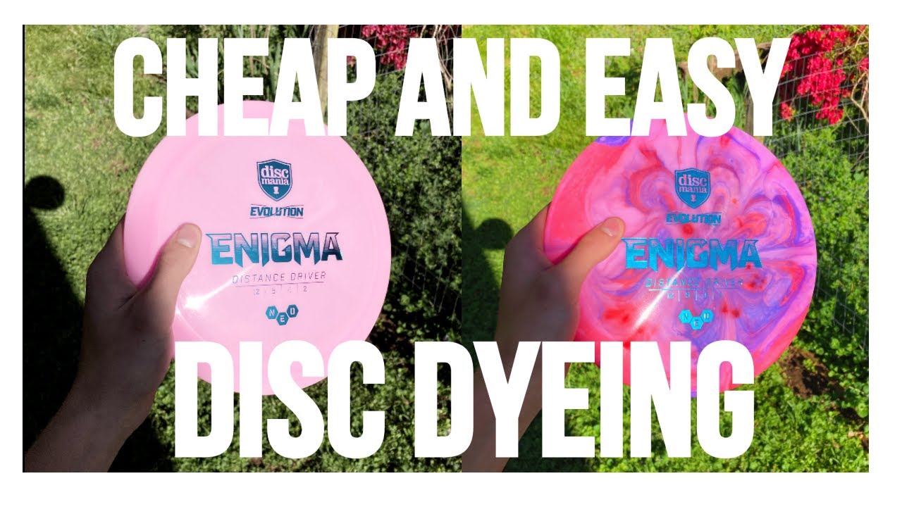 CHEAPEST METHOD FOR DYEING DISCS!!!  - (Disc dyeing tutorial)