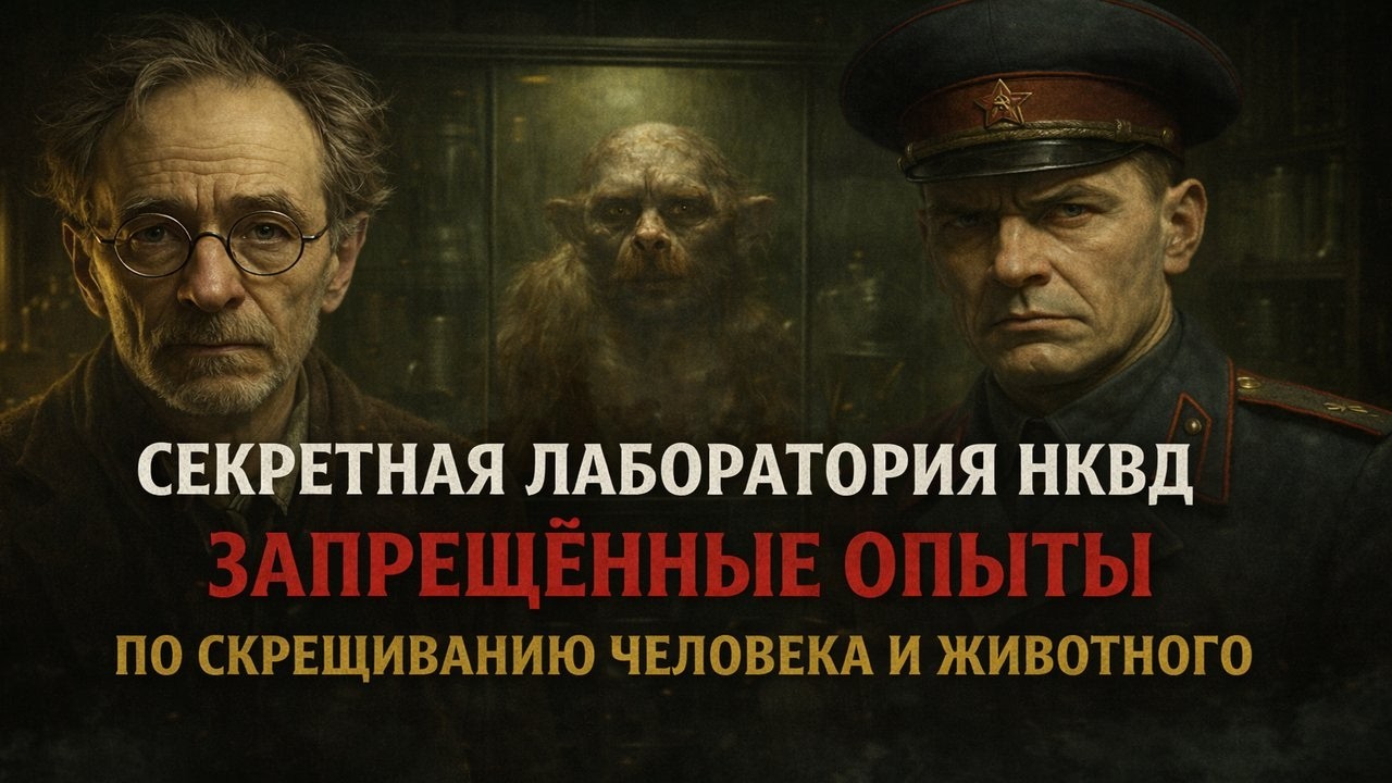Запрещённые Опыты: секретная лаборатория НКВД по скрещиванию человека и животного! Ужасы