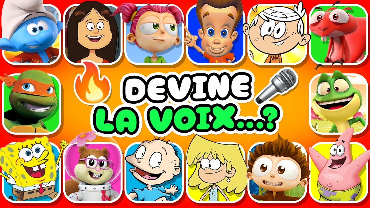 Devine qui PARLE spécial NICKELODEON 🎙️🎵🧽 Bob L'Éponge, Chez les Loud, Les Tortues Ninja, Angelo