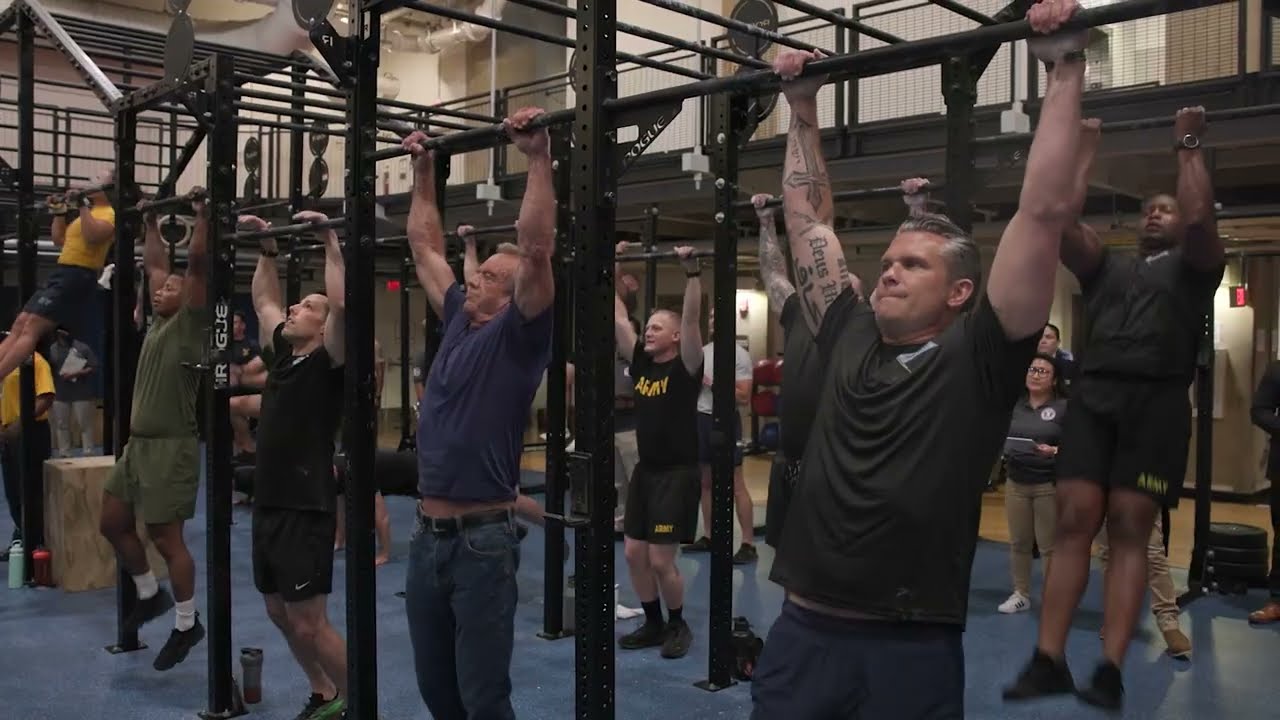 SecDef Hegseth and HHS Secretary RFK, Jr. 'Fitness Check' the Troops
