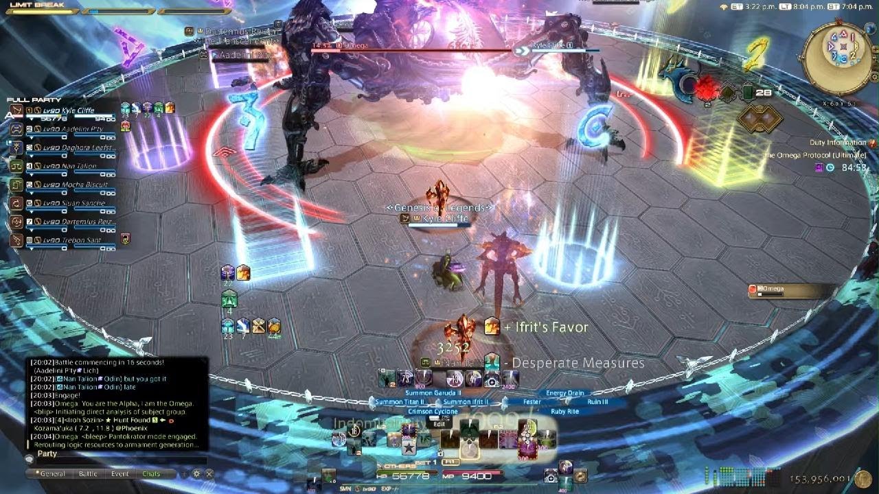 FF14 - The Omega Protocol Ultimate (TOP) Clear - SMN PoV - LPDU Strats