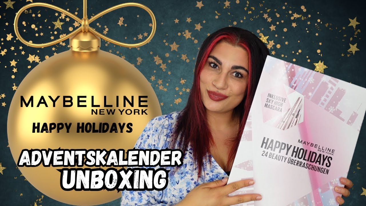Maybelline Happy Holidays Adventskalender 2023 Unboxing - Adventskalender 2023 Unboxing l Elanhelo