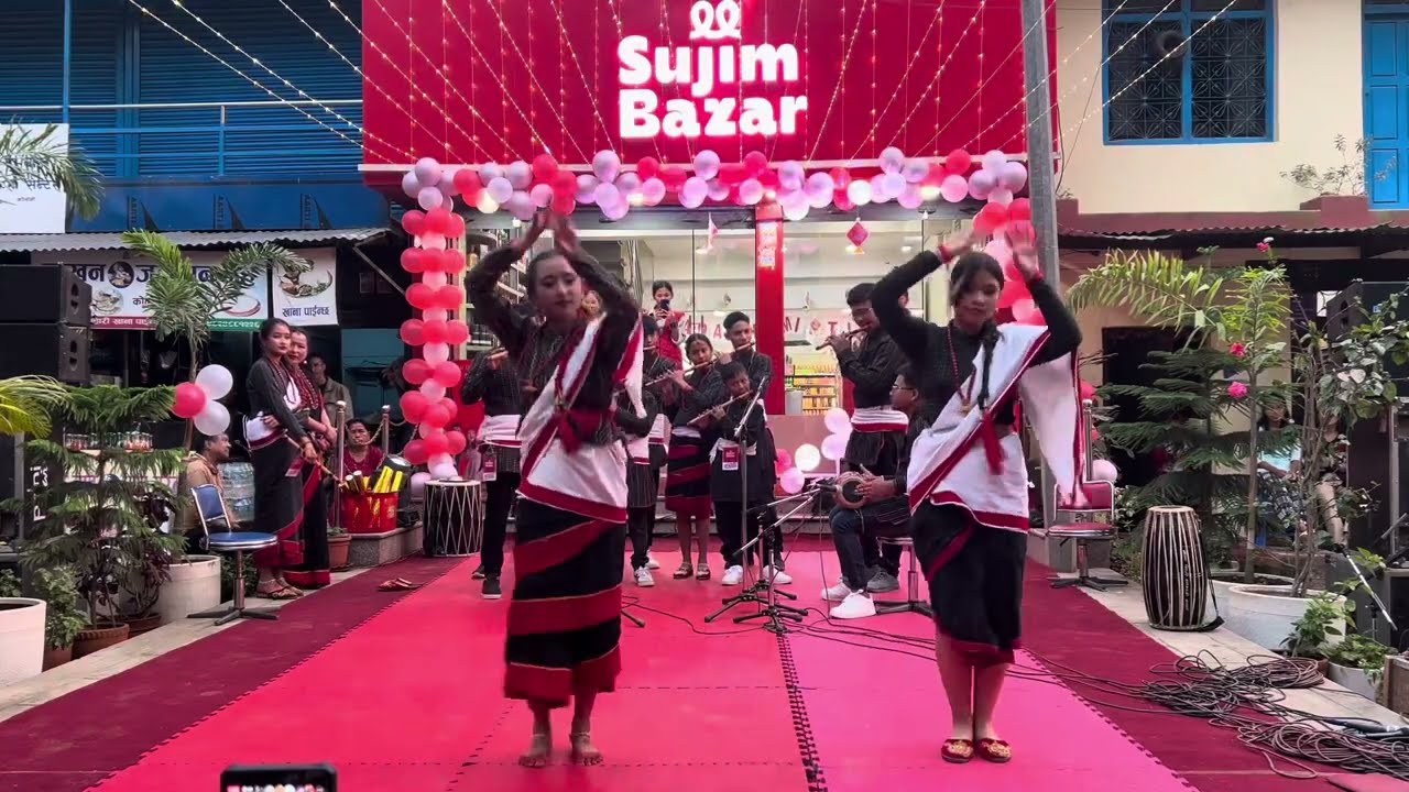 Aaila lu waya Flute Cover with Dance Our Newar Culture at Sujim bazar Program 2081