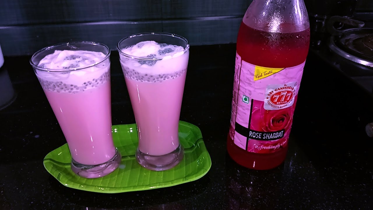 Rose milk 🍹🧋 ఇంట్లోనే ఈజీగా ఎలా ప్రిపేర్ చేయాలో చూడండి friend's 🥰 వెరీ టేస్టీ 🤤