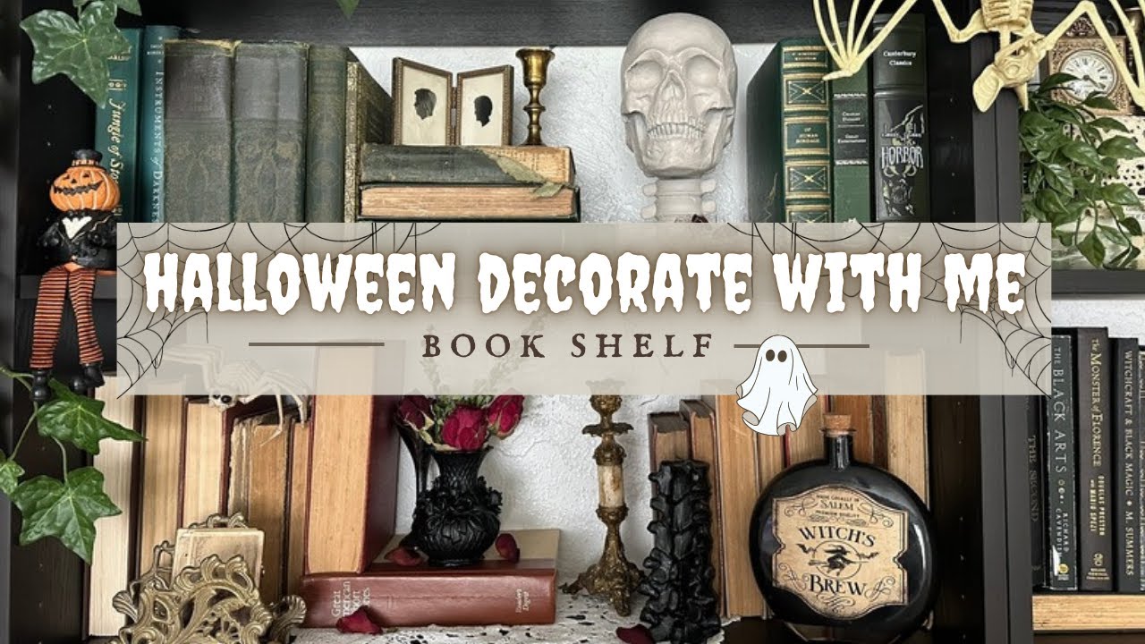 HALLOWEEN DECORATE W ME - Dark Academia, Witchy Cottage Aesthetic