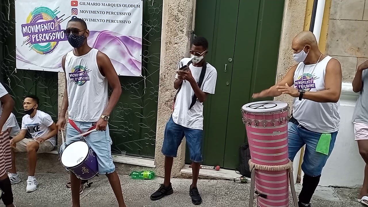 movimento percussivo no Pelourinho