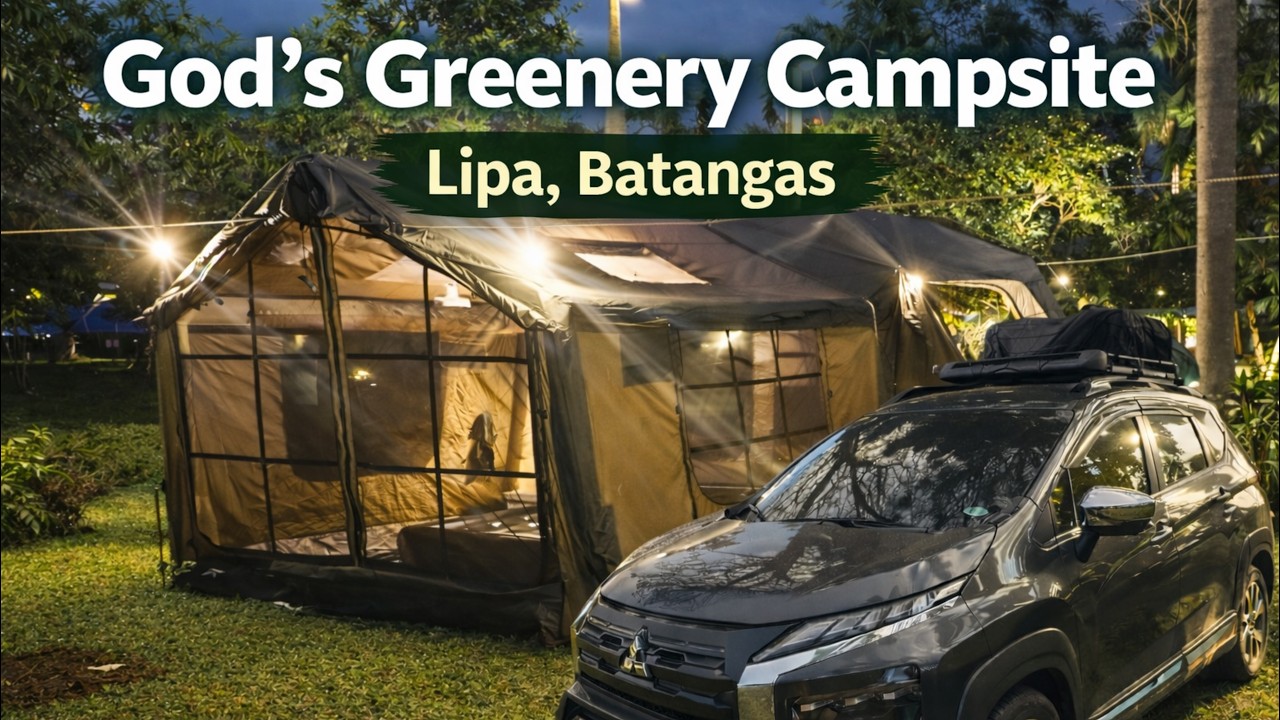 NEW CAMPSITE IN LIPA, BATANGAS | GOD'S GREENERY CAMPSITE | OUTBACK AIR TENT 8.0 PRO