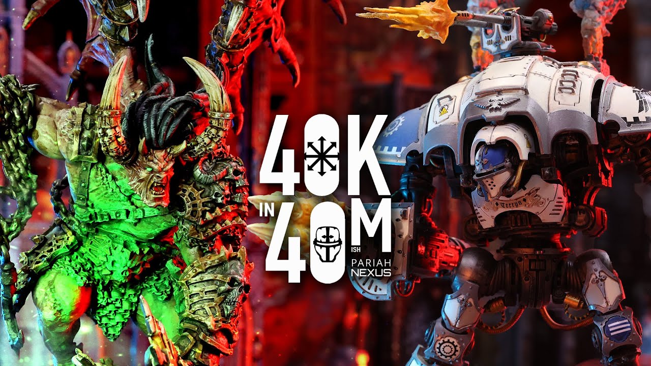 Khorne vs Imperial Knights. Will oil be spilled for the Blood God? Warhammer 40k in 40m