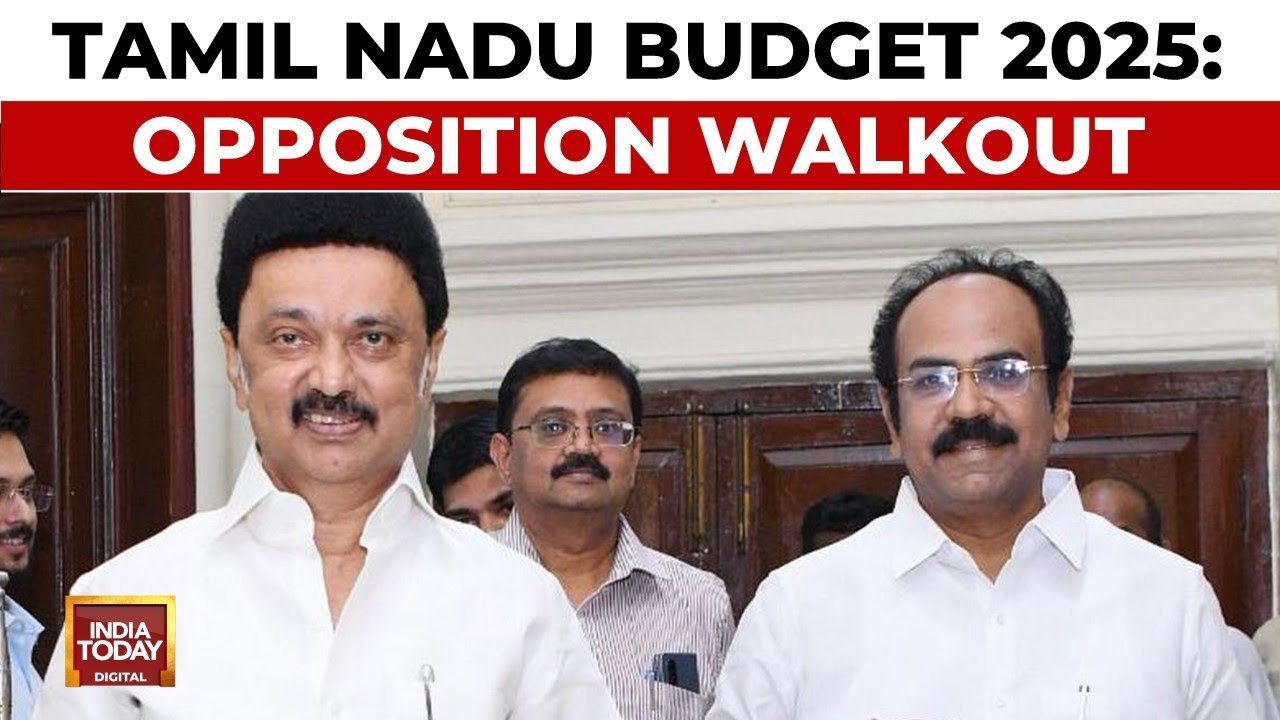 Tamil Nadu Budget: AIADMK Walkout Over Liquor Scam, Rupee Symbol Row Intensifies | India Today