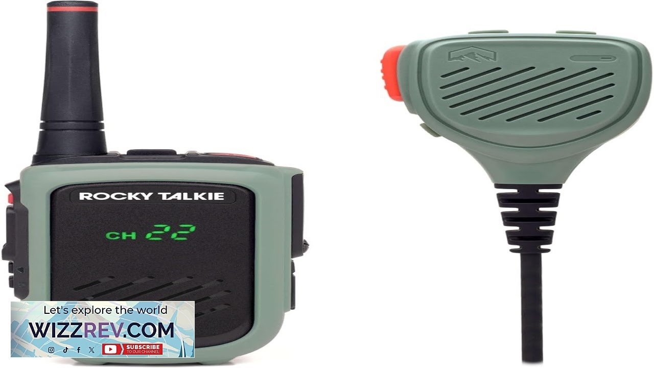 Радиостанция Rocky Talkie Expedition мощностью 5 Вт с водонепроницаемым ручным микрофоном GMRS