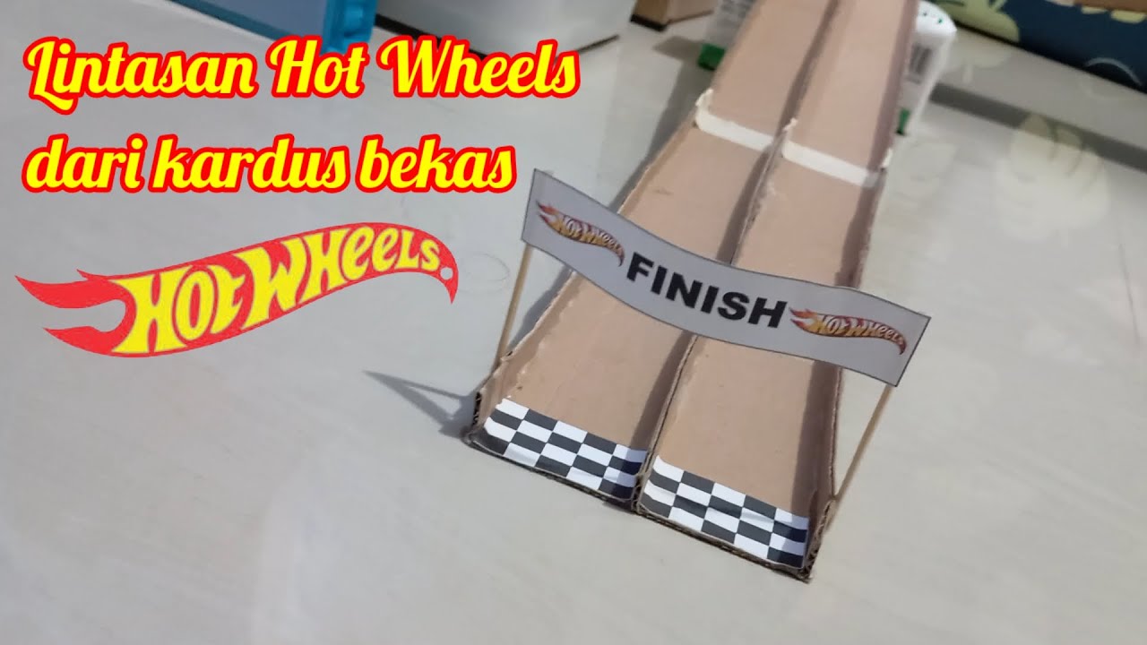 Tutorial Membuat Lintasan Hot Wheels dari Kardus Bekas
