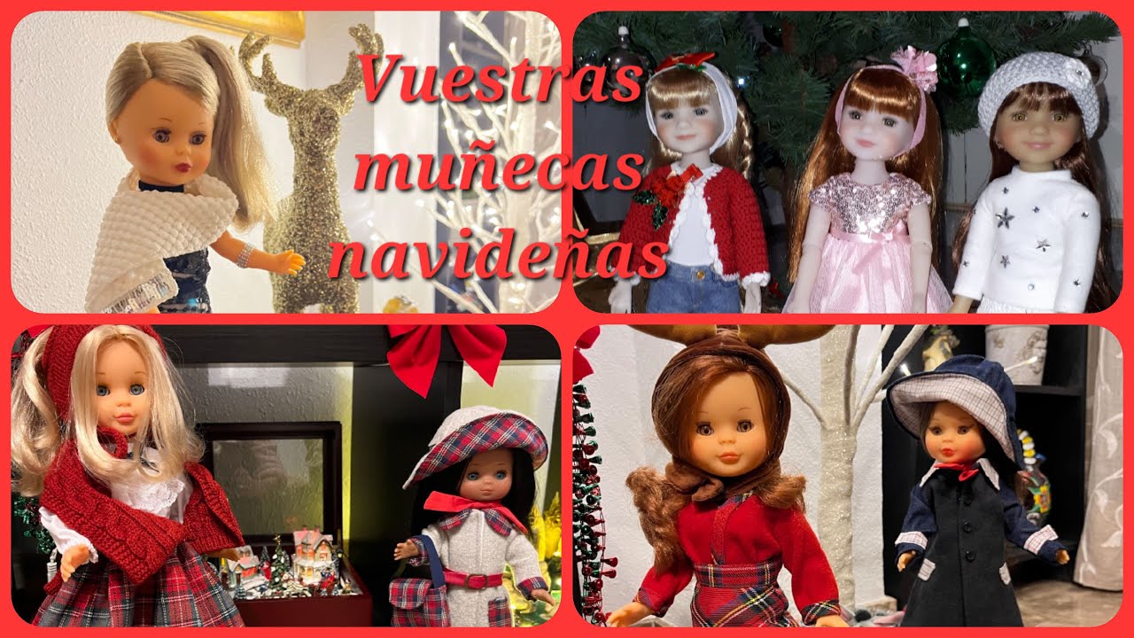 Las mu&ntilde;ecas navide&ntilde;as Nancy, Lesly y Ruby Red de mis suscriptoras Nat&agrave;lia y Carmina #dollcollection