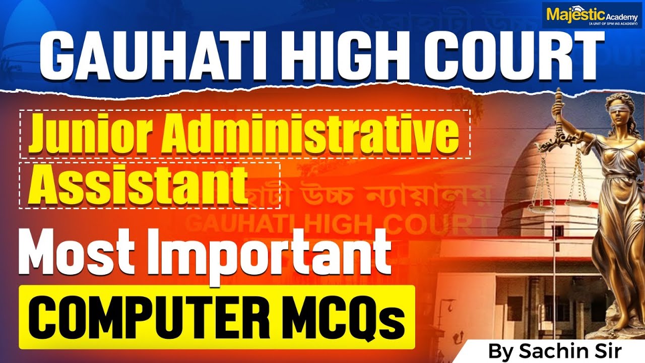 Gauhati High Court JAA Exam 2025 | Most Important Computer MCQs | By Sachin Sir
