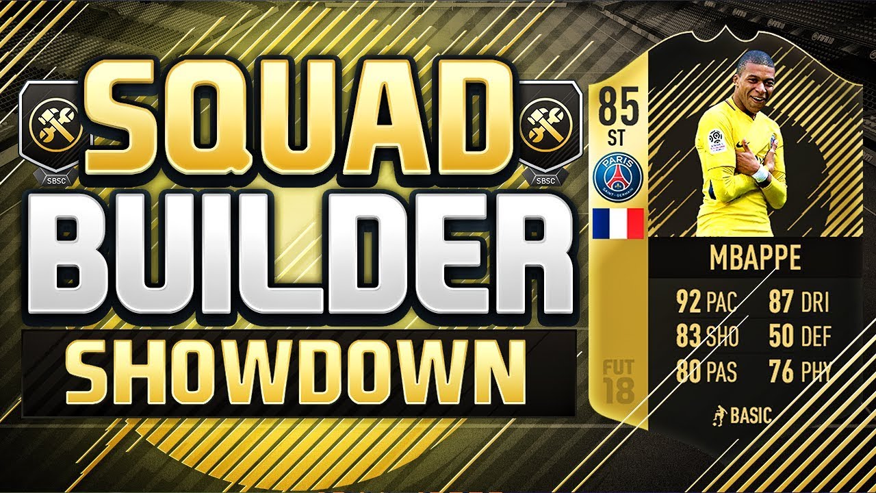 FIFA 18 SQUAD BUILDER SHOWDOWN!!! STRIKER INFORM MBAPPE!!!