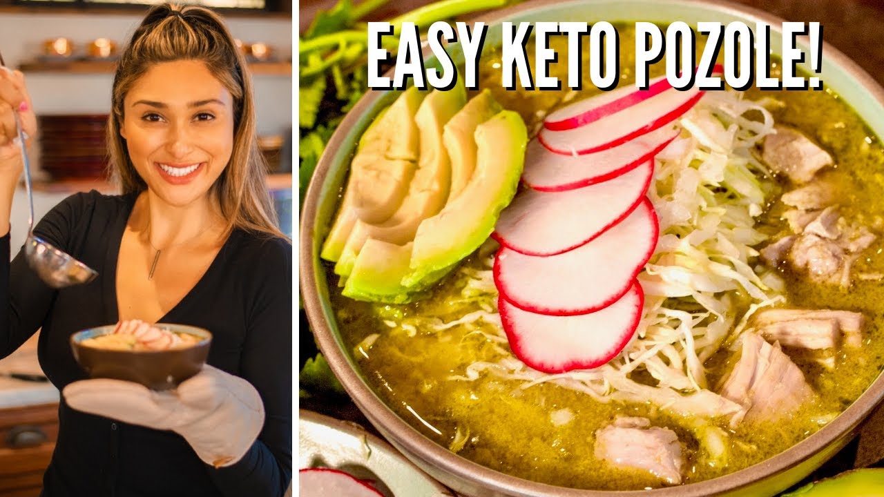 HOW TO MAKE THE BEST POZOLE VERDE EVER! EASY Keto Pozole Recipe | Mexican Green Chicken Pozole